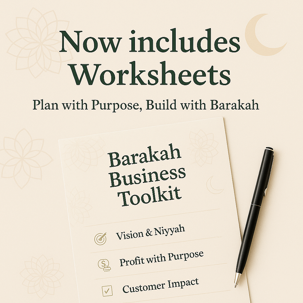 Barakah Business Toolkit With Worksheets